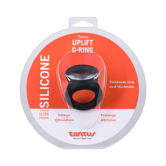 TANTUS - ARNÉS DE PENE Y TESTÍCULOS UPLIFT C-RING ONYX