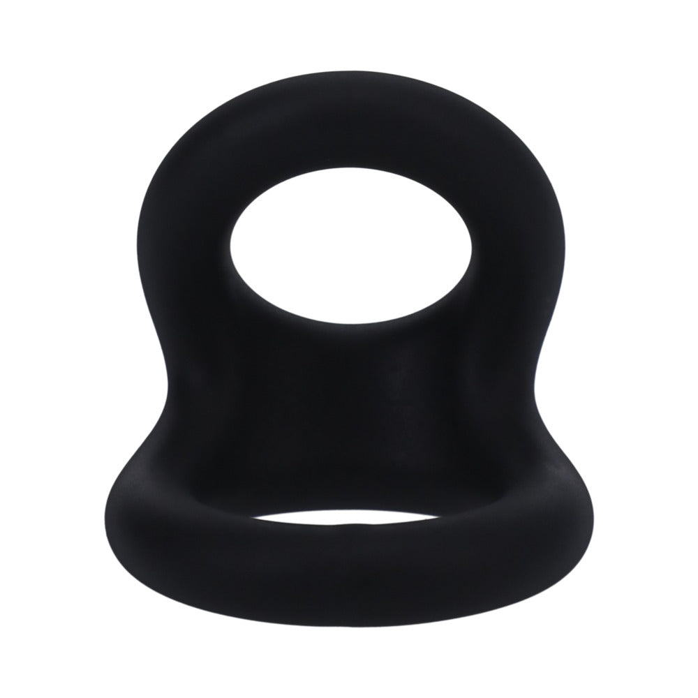 TANTUS - UPLIFT C-RING COCK AND BALL SLING ONYX