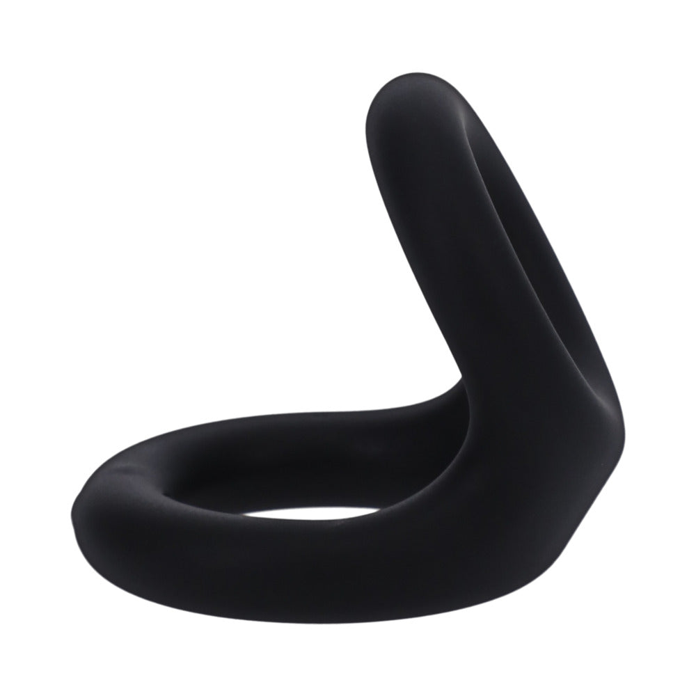 TANTUS - UPLIFT C-RING COCK AND BALL SLING ONYX