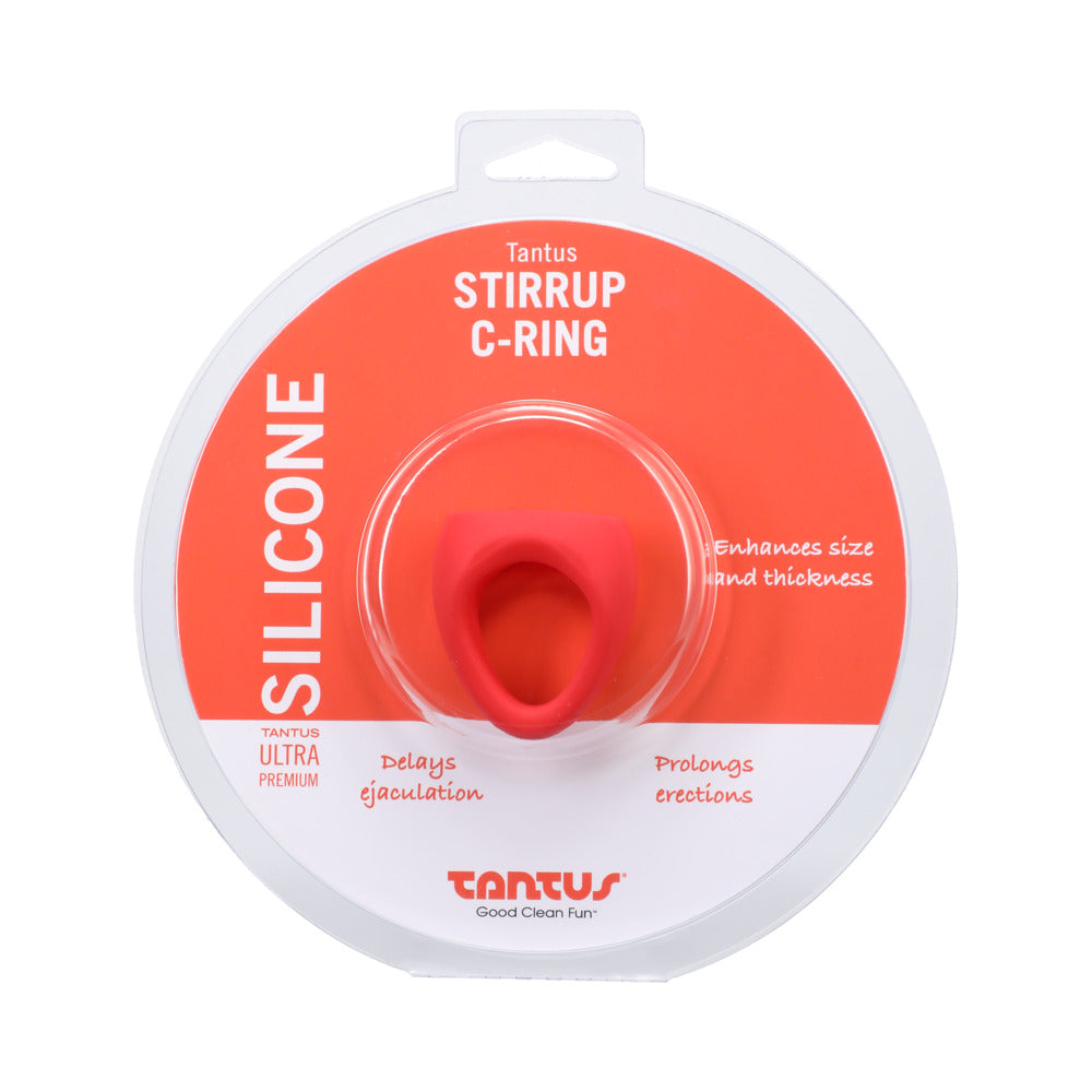 TANTUS - ANILLO EN C CON ARGOLLA PARA PENE Y TESTÍCULOS