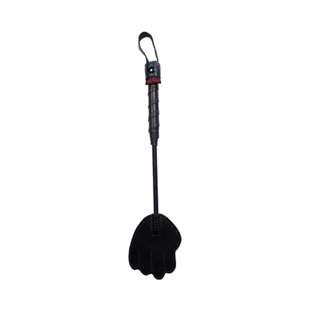 ROUGE GARMENTS - ROUGE MINI LEATHER HAND RIDING CROP BLACK
