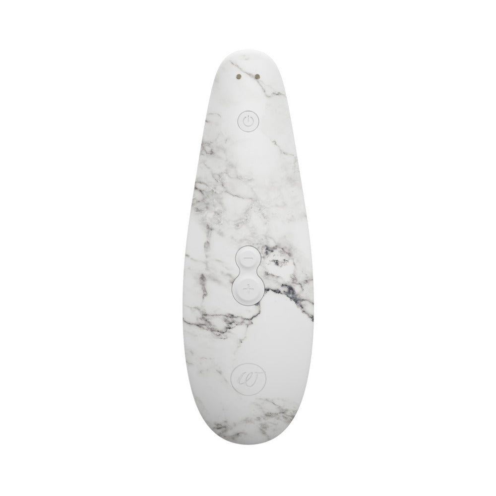 WOMANIZER X MARILYN MONROE CLASSIC 2 SPECIAL EDITION PLEASURE AIR CLITORAL STIMULATOR WHITE MARBLE