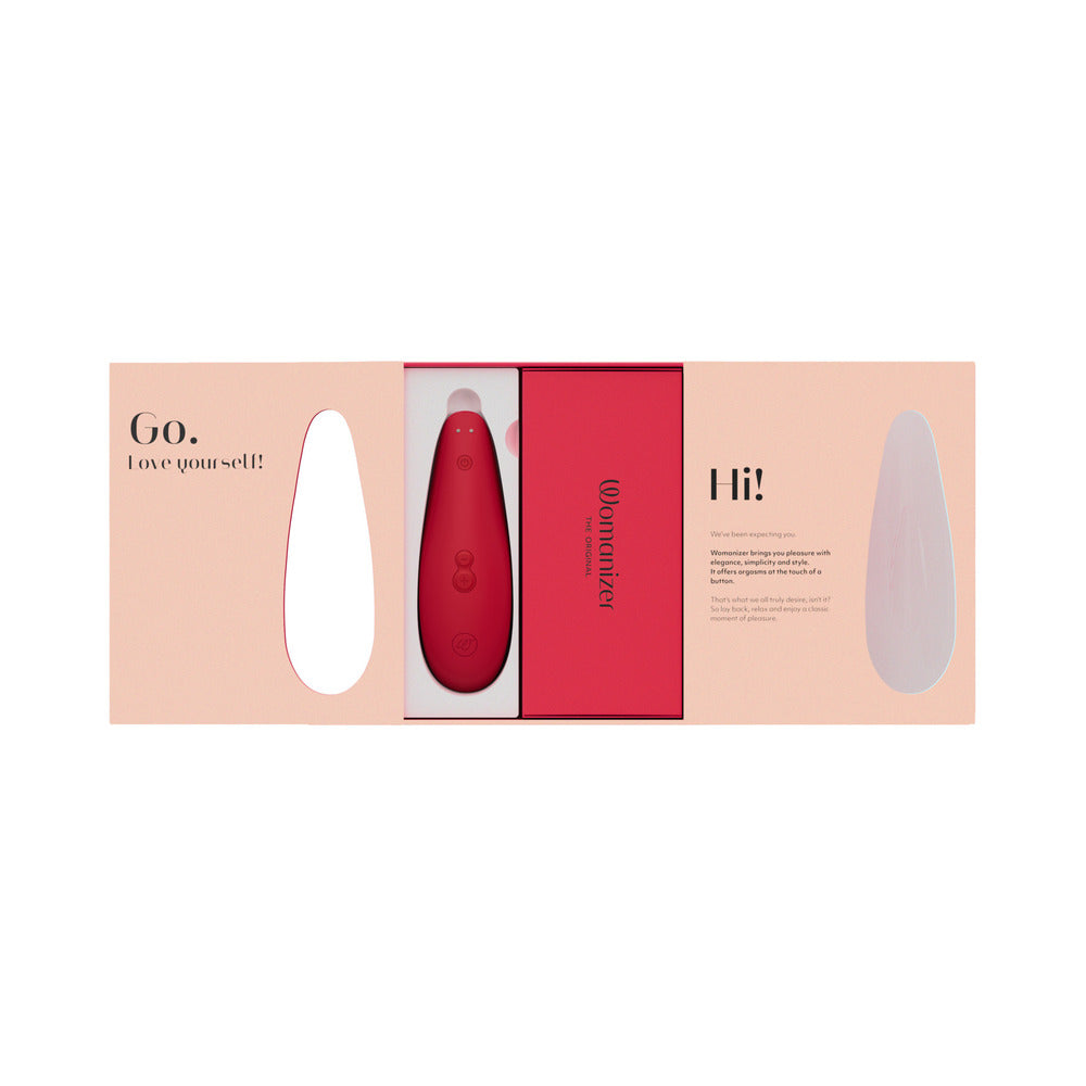 WOMANIZER - X MARILYN MONROE CLASSIC 2 SPECIAL EDITION PLEASURE AIR CLITORAL STIMULATOR VIVID RED