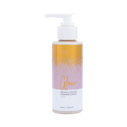 CG GLOW VANILLA CUPCAKE SHIMMER LOTION GOLD 4 OZ.