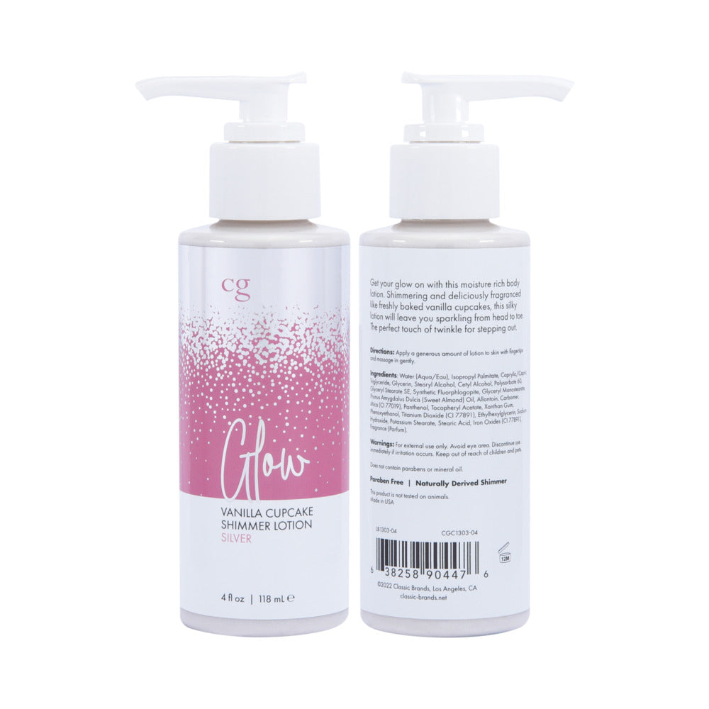 CLASSIC BRANDS - CG GLOW VANILLA CUPCAKE SHIMMER LOTION SILVER 4 OZ.