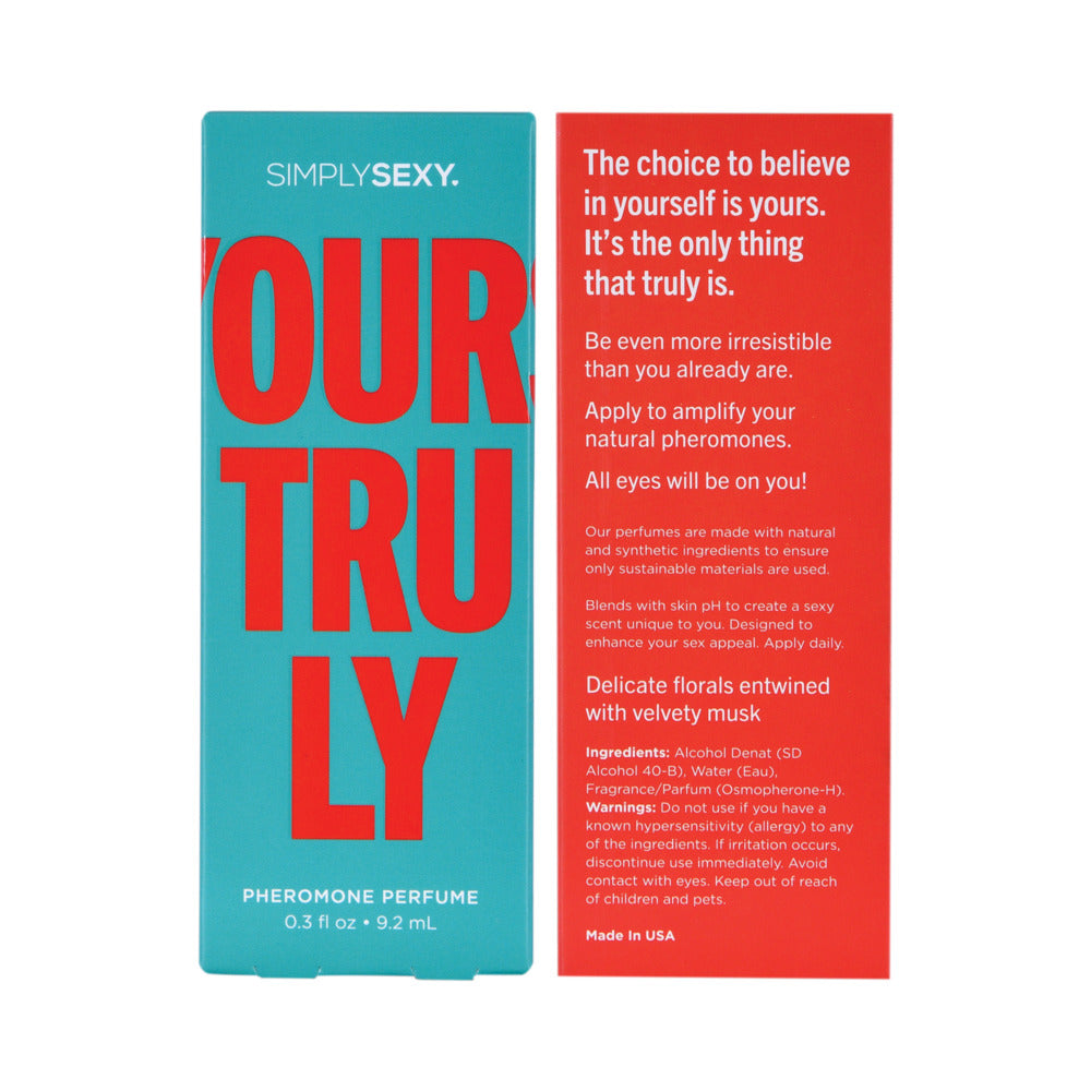 SIMPLY SEXY YOURS TRULY PHEROMONE INFUSED PERFUME 0.3 OZ.