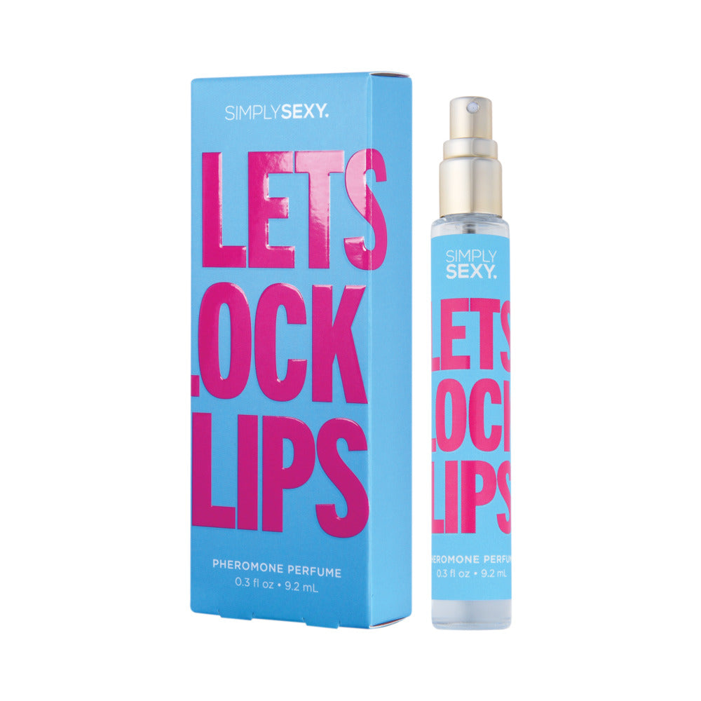 SIMPLY SEXY LET''S LOCK LIPS PHEROMONE INFUSED PERFUME 0.3 OZ.