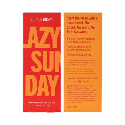 CLASSIC BRANDS - SIMPLY SEXY LAZY SUNDAY PHEROMONE INFUSED PERFUME 0.3 OZ.