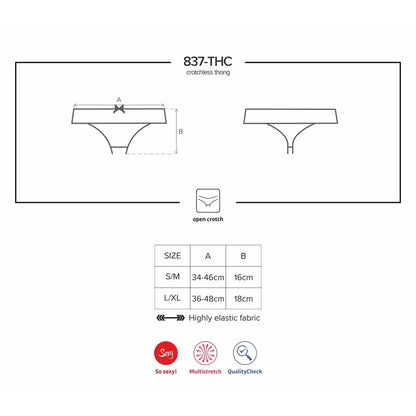 OBSESSIVE - 837-THC-1 CROTCHLESS THONG