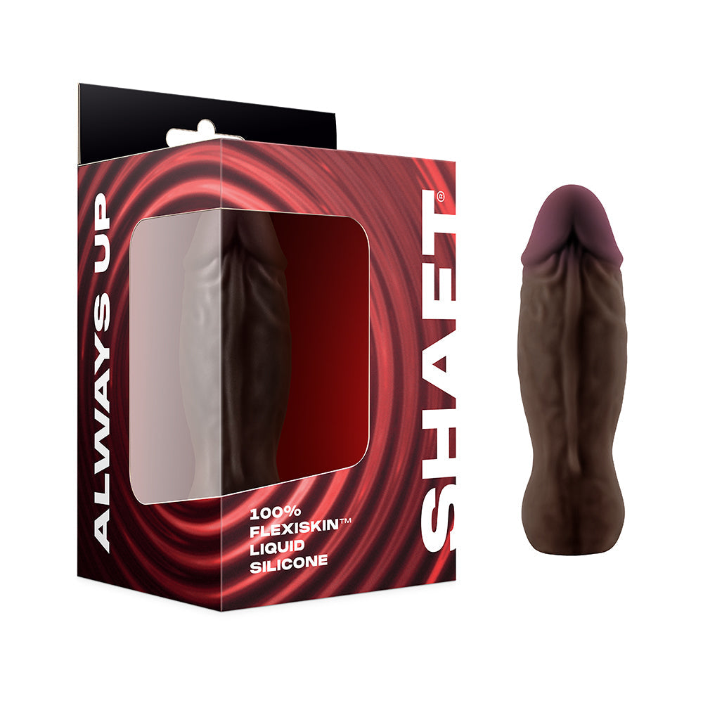 SHAFT BULLET RECHARGEABLE REALISTIC SILICONE MINI VIBRATOR MAHOGANY