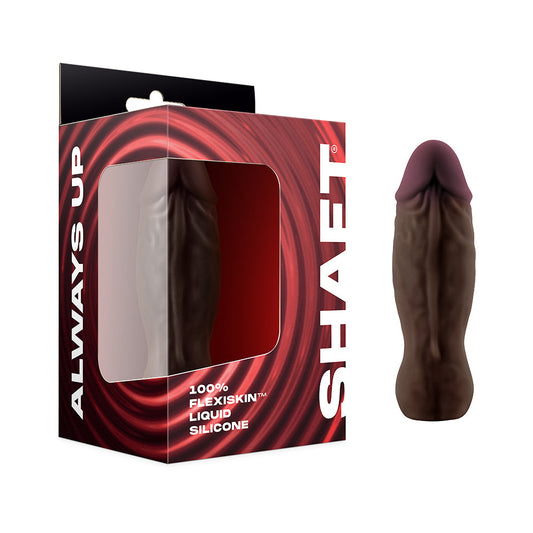 SHAFT BULLET RECHARGEABLE REALISTIC SILICONE MINI VIBRATOR MAHOGANY