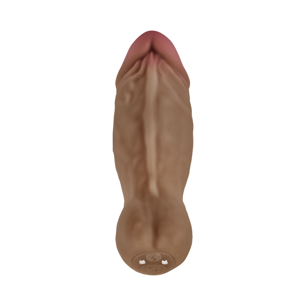 SHAFT - BULLET RECHARGEABLE REALISTIC SILICONE MINI VIBRATOR OAK