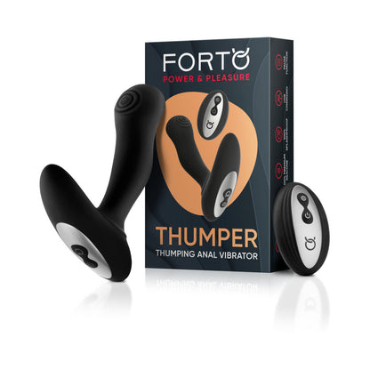 FORTO - THUMPER RECHARGEABLE REMOTE CONTROLLED SILICONE THUMPING ANAL VIBRATOR