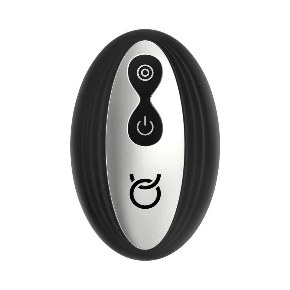 FORTO THUMPER RECHARGEABLE REMOTE-CONTROLLED SILICONE THUMPING ANAL VIBRATOR BLACK