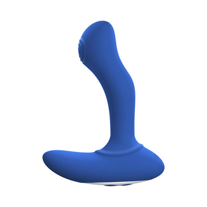 FORTO THUMPER RECHARGEABLE REMOTE-CONTROLLED SILICONE THUMPING ANAL VIBRATOR BLUE