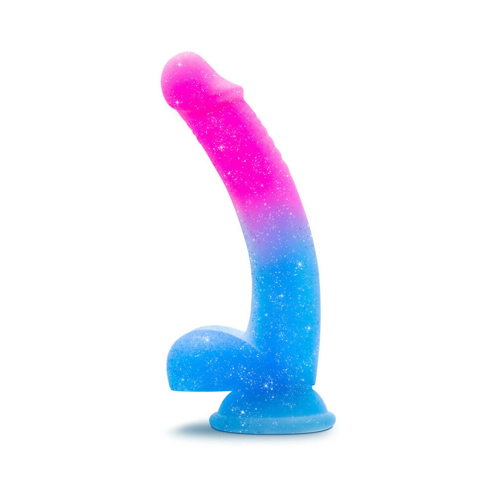 AVANT CHASING SUNSETS 7.75 IN. SILICONE DILDO WITH BALLS MERMAID