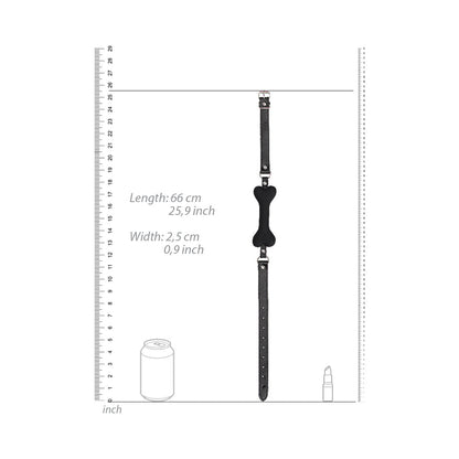 OUCH! PUPPY PLAY SILICONE BONE GAG BLACK