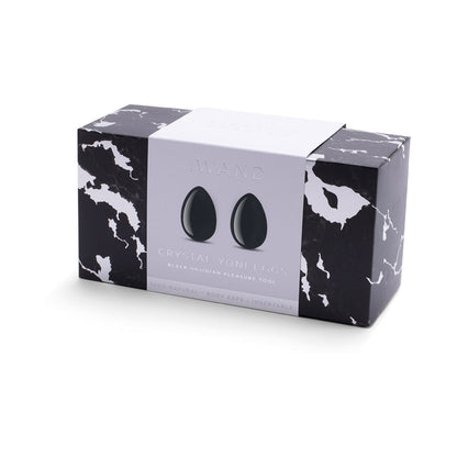 LE WAND - CRYSTAL YONI EGGS BLACK OBSIDIAN