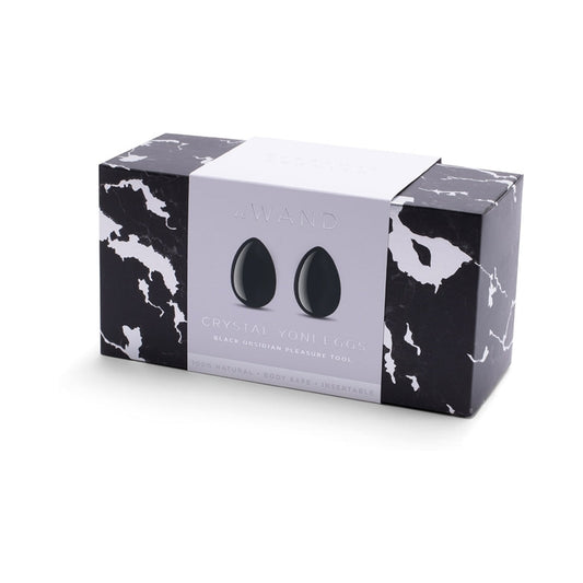 LE WAND - CRYSTAL YONI EGGS BLACK OBSIDIAN