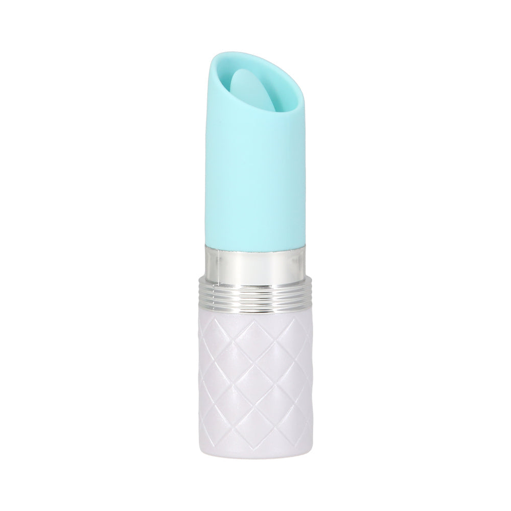 BMS - PILLOW TALK LUSTY SILICONE FLICKERING LIPSTICK VIBRATOR WITH SWAROVSKI CRYSTAL TEAL