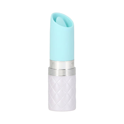 BMS - PILLOW TALK LUSTY SILICONE FLICKERING LIPSTICK VIBRATOR WITH SWAROVSKI CRYSTAL TEAL