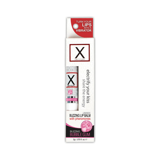 SENSUVA X ON THE LIPS BUZZING LIP BALM BUBBLE GUM