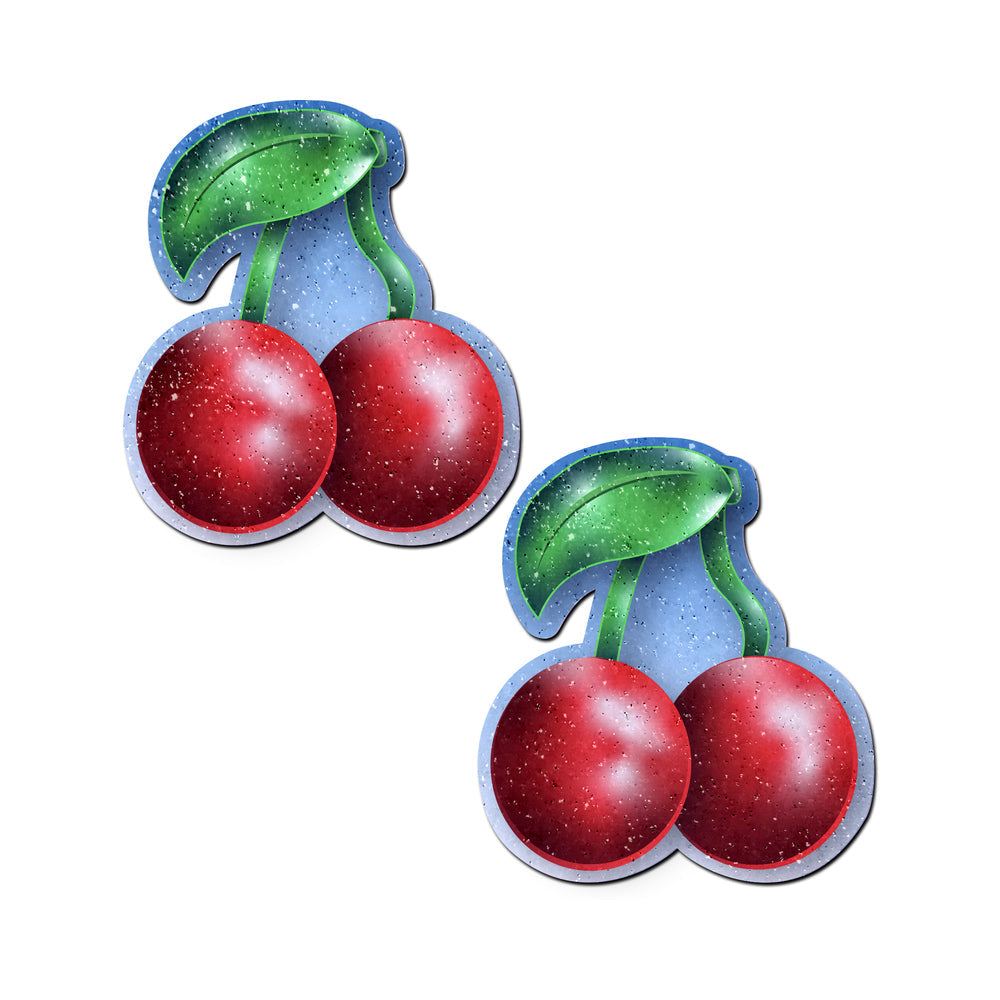PASTEASE CHERRY: RED CHERRIES NIPPLE PASTIES