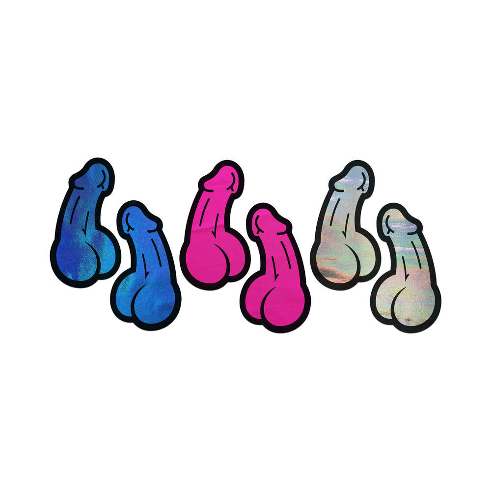PASTEASE - A BAG OF DICKS: 3-PACK OF PENIS PASTIES FOR NIPPLES & SKIN