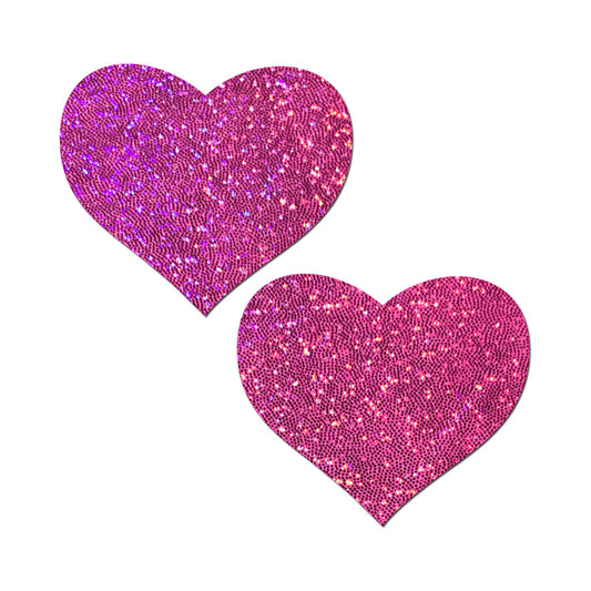 PASTEASE - LOVE: BUBBLEGUM PINK HEARTS NIPPLE PASTIES
