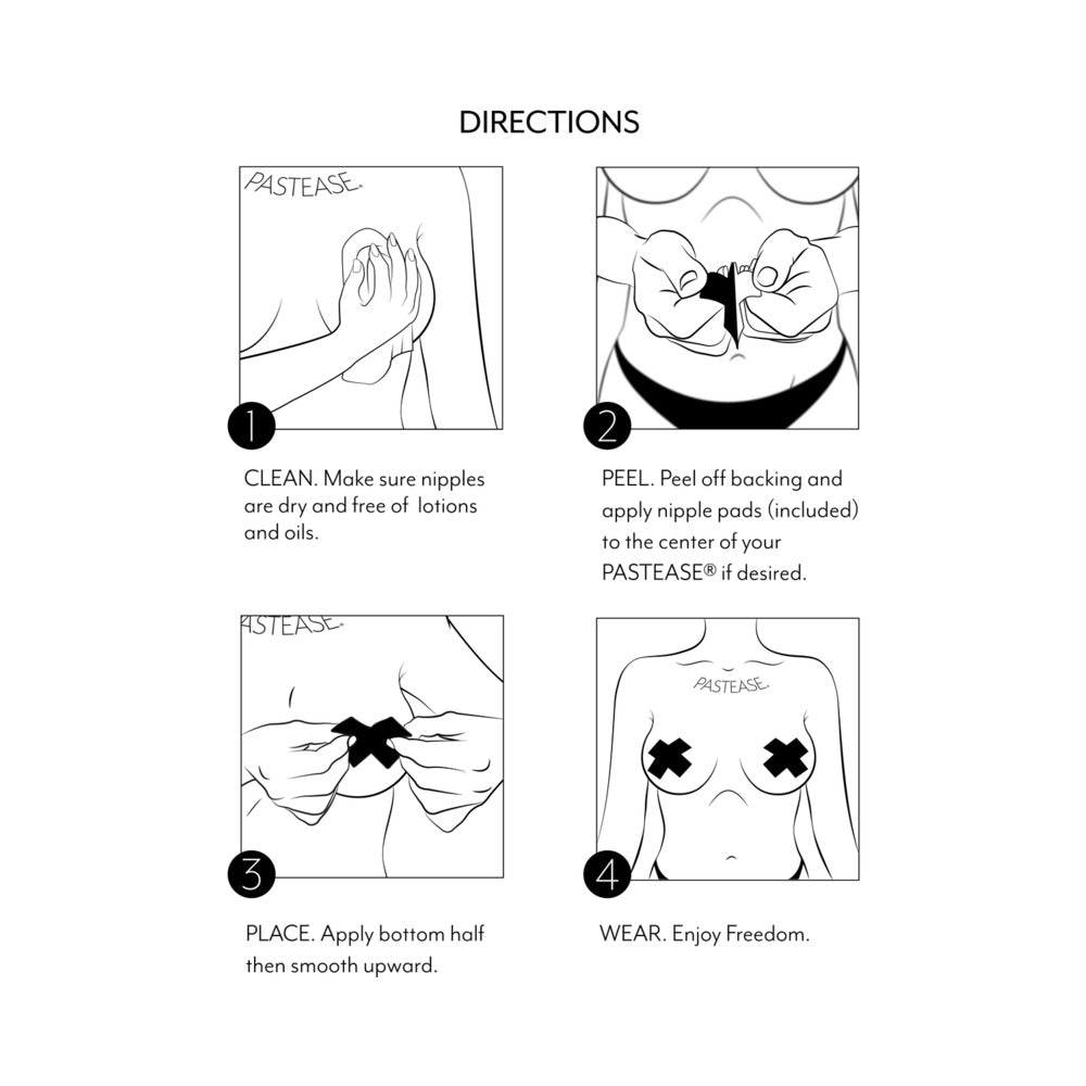 PASTEASE LOVE: LIQUID ROSE GOLD HEART NIPPLE PASTIES