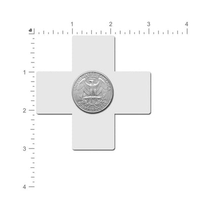 PASTEASE PLUS X: NEON PURPLE CROSS NIPPLE PASTIES