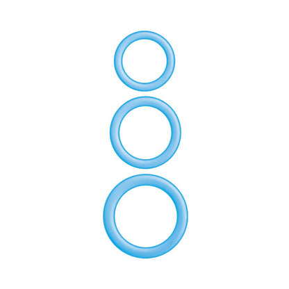 ENHANCER BLUE GLOW RINGS SET OF 3
