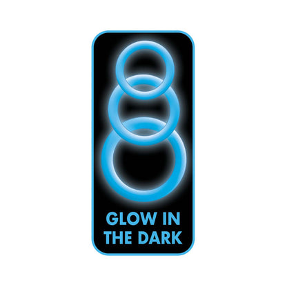 ENHANCER BLUE GLOW RINGS SET OF 3