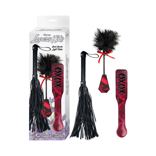 NASSTOYS LOVERS KITS WHIP, SPANK & TICKLE 3-PIECE SET