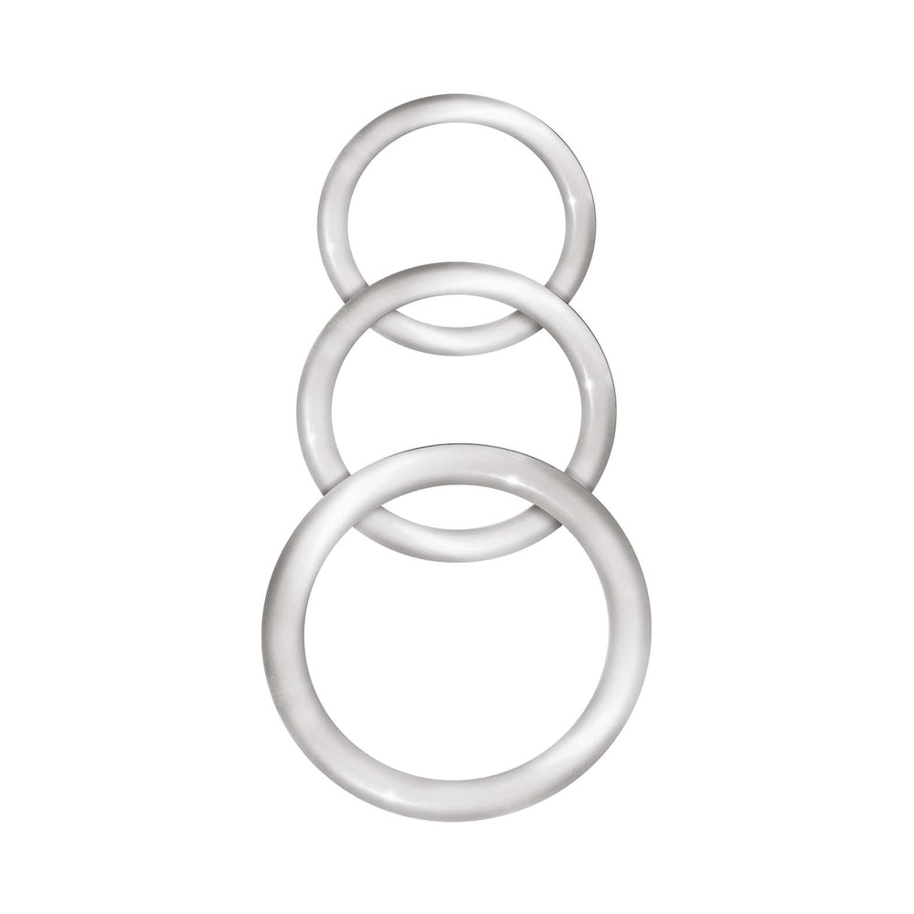 ENHANCER SILICONE COCKRINGS CLEAR SET OF 3