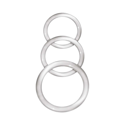 ENHANCER SILICONE COCKRINGS CLEAR SET OF 3
