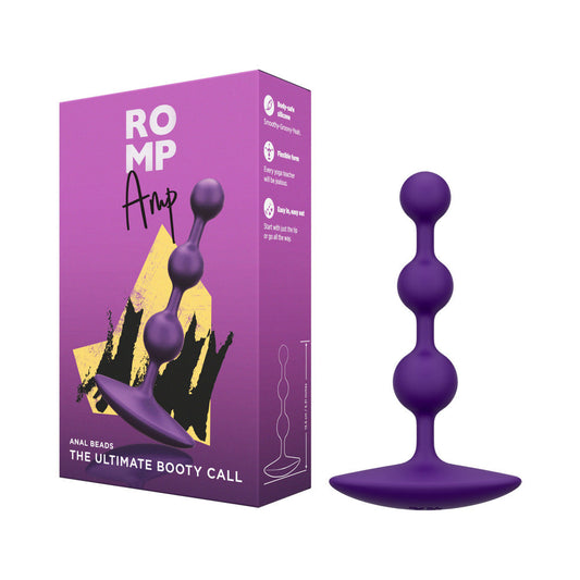 ROMP AMP SILICONE ANAL PLUG DARK PURPLE