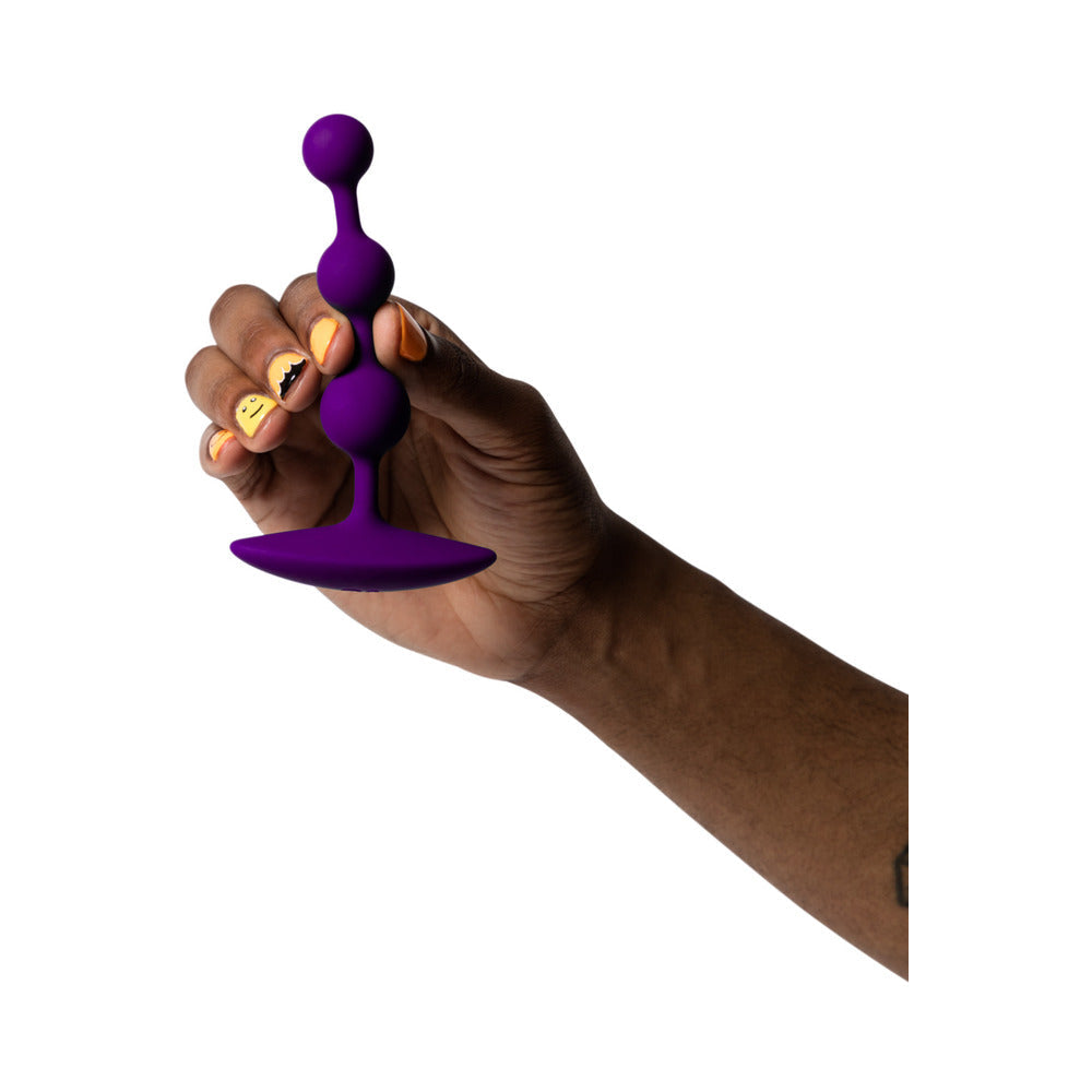 ROMP - AMP SILICONE ANAL PLUG DARK PURPLE