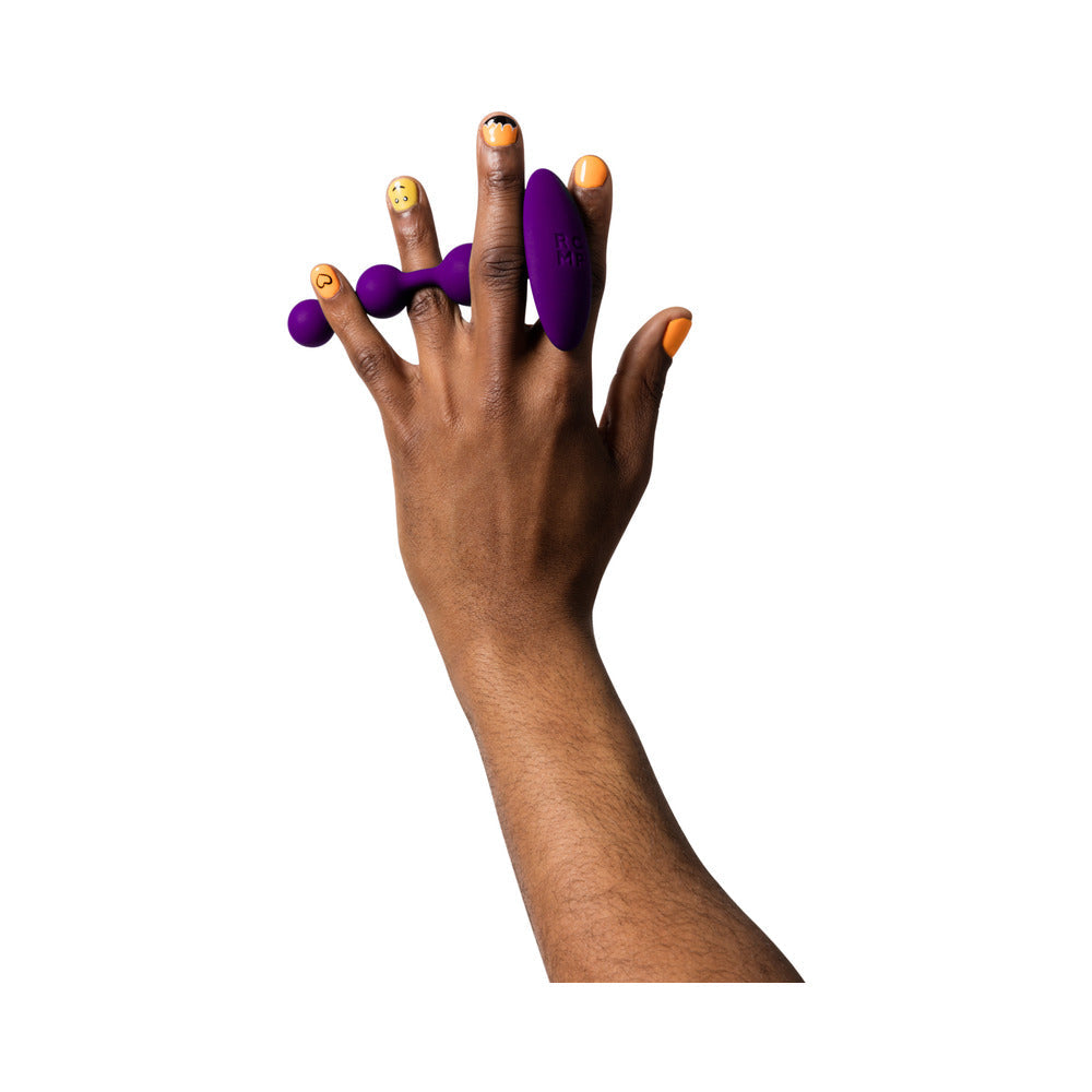 ROMP AMP SILICONE ANAL PLUG DARK PURPLE