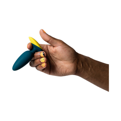 ROMP - BASS RECHARGEABLE SILICONE VIBRATING ANAL PLUG DARK GREEN