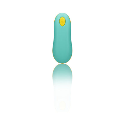 ROMP CELLO RECHARGEABLE REMOTE-CONTROLLED SILICONE G-SPOT EGG VIBRATOR LIGHT TEAL