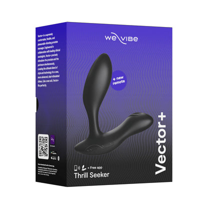 WE-VIBE VECTOR+ DUAL STIMULATION PROSTATE MASSAGER CHARCOAL BLACK