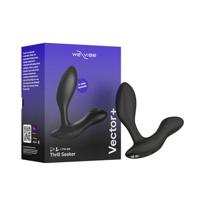 WE-VIBE VECTOR+ DUAL STIMULATION PROSTATE MASSAGER CHARCOAL BLACK