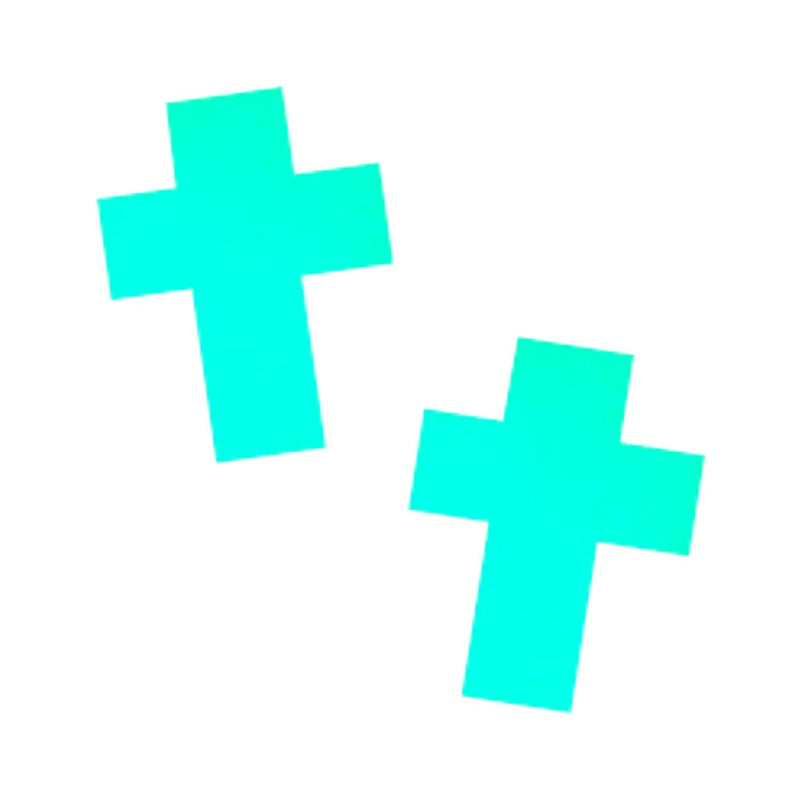 NEVA NUDE PASTY GLOW IN THE DARK CRUCIFIX