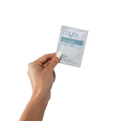 ROYAL CONDOM - INTIMACY CLEANSING WIPES BOX 30 COUNT