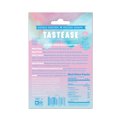 PASTEASE - TASTEASE BY PASTEASE COTTON CANDY EDIBLE PASTIES & PECKER WRAPS