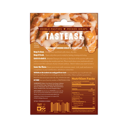 PASTEASE - TASTEASE BY PASTEASE CINNA-BUNS CINNAMON ROLL CANDY EDIBLE PASTIES & PECKER WRAPS