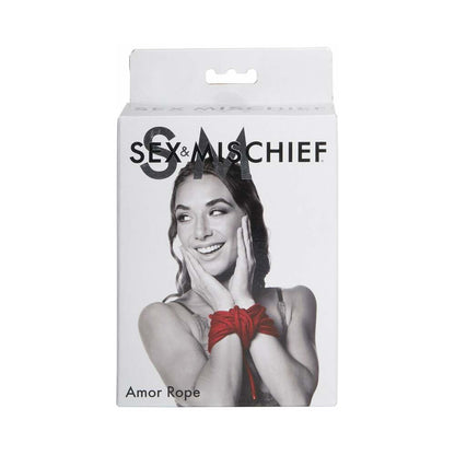 SPORTSHEETS SEX & MISCHIEF AMOR ROPE 2-PIECE 15 FT. (30 FT. TOTAL) RED