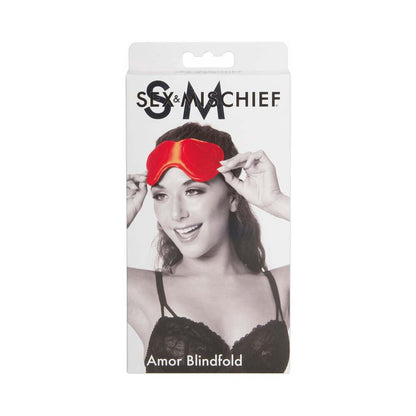 SPORTSHEETS SEX & MISCHIEF AMOR BLINDFOLD RED