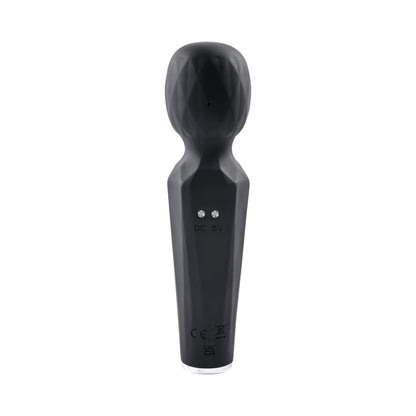 EVOLVED - RAINBOW SUCKER LIGHT-UP RECHARGEABLE DUAL-FUNCTION SILICONE SUCTION WAND VIBRATOR BLACK
